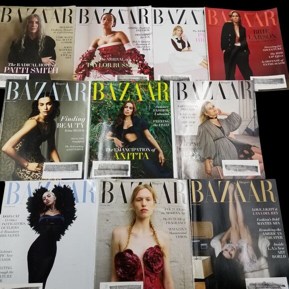 Harper's BAZAAR Mag 2023 10 Iss. JAN FEB MAR APR MAY JUN JUL AUG SEP NOV DEC GUC - Picture 1 of 1